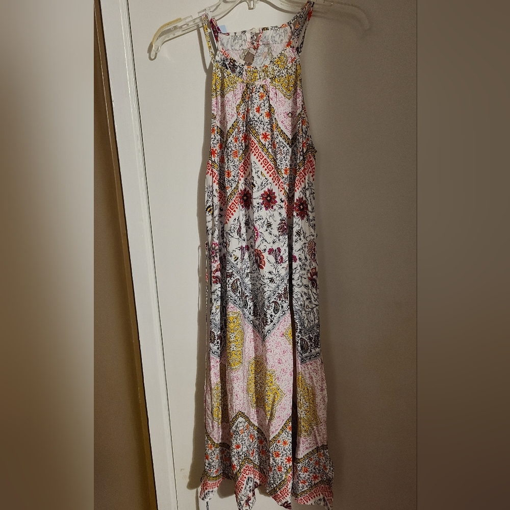 LOFT Multicolor Patterned Dress NWT